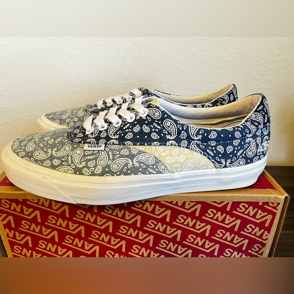 Vans Acer Ni Sp (Bandana) Blue Men’s Size 11 - Picture 2 of 7